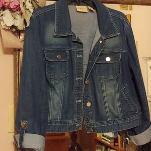 Chico's Short Denim Jacket